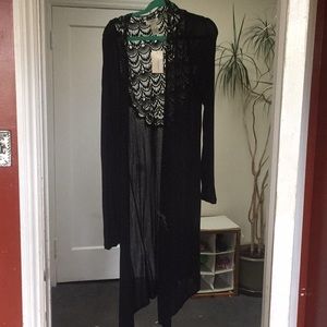 Vertigo Paris Black Embroidered Cover Up